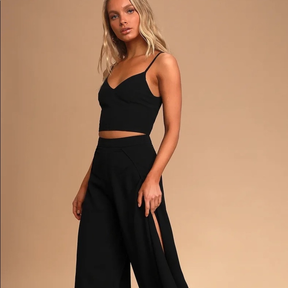 NWT Lulu’s Out Tonight 2-piece Set - Black Small